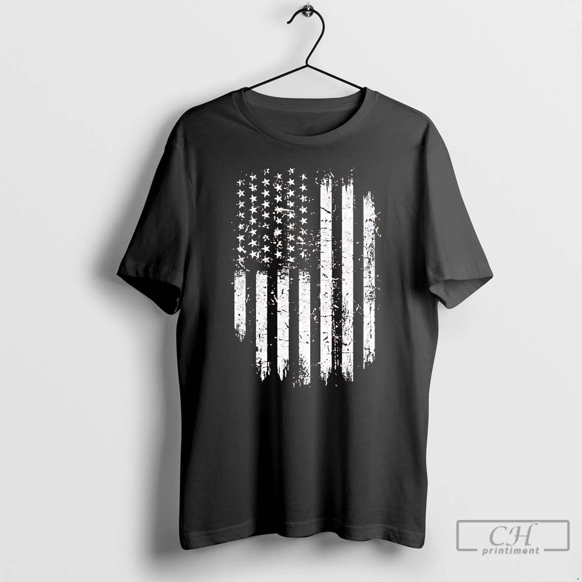 Classic Grunge Usa Flag T Shirts