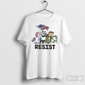 Classic Resist American Flag Unicorn Panda Alligator Frog T Shirts