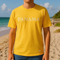 Unicrese T-Shirt Unisex Size Large Yellow Travel Leisure Graphic Coastal Tee