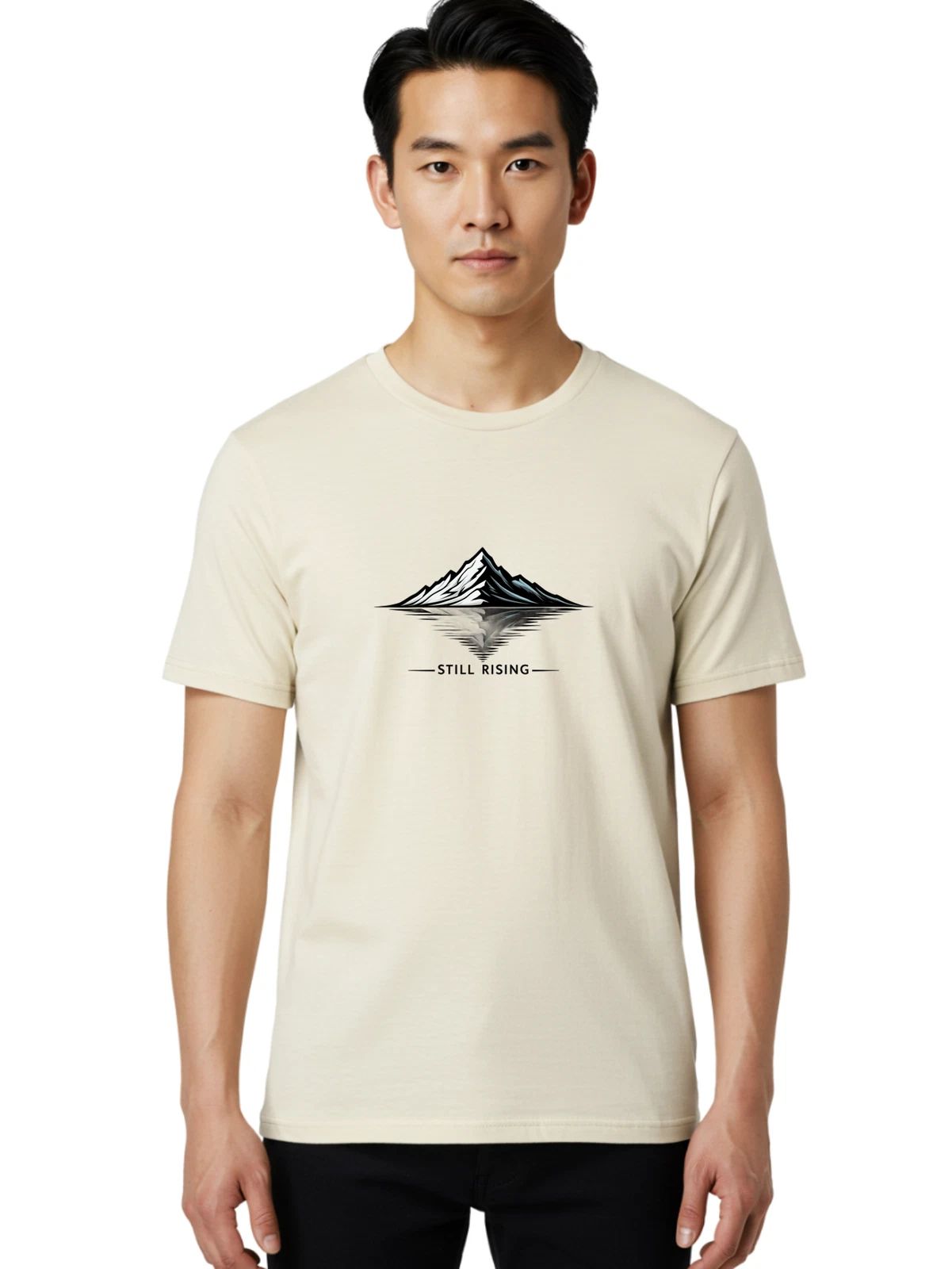 Still-Rising-1 Mens Graphic Tee, 100% Cotton, Casual Summer Wear