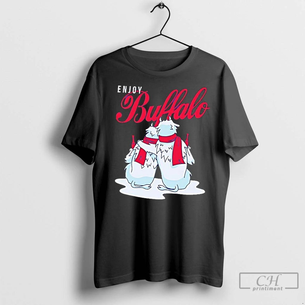 Classic Enjoy Buffalo Snowmen Christmas Vintage