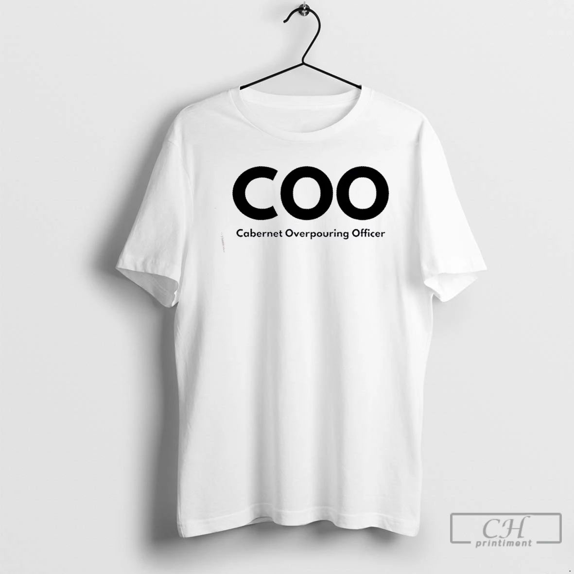 Classic Coo Cabernet Overpouring Officer T Shirts