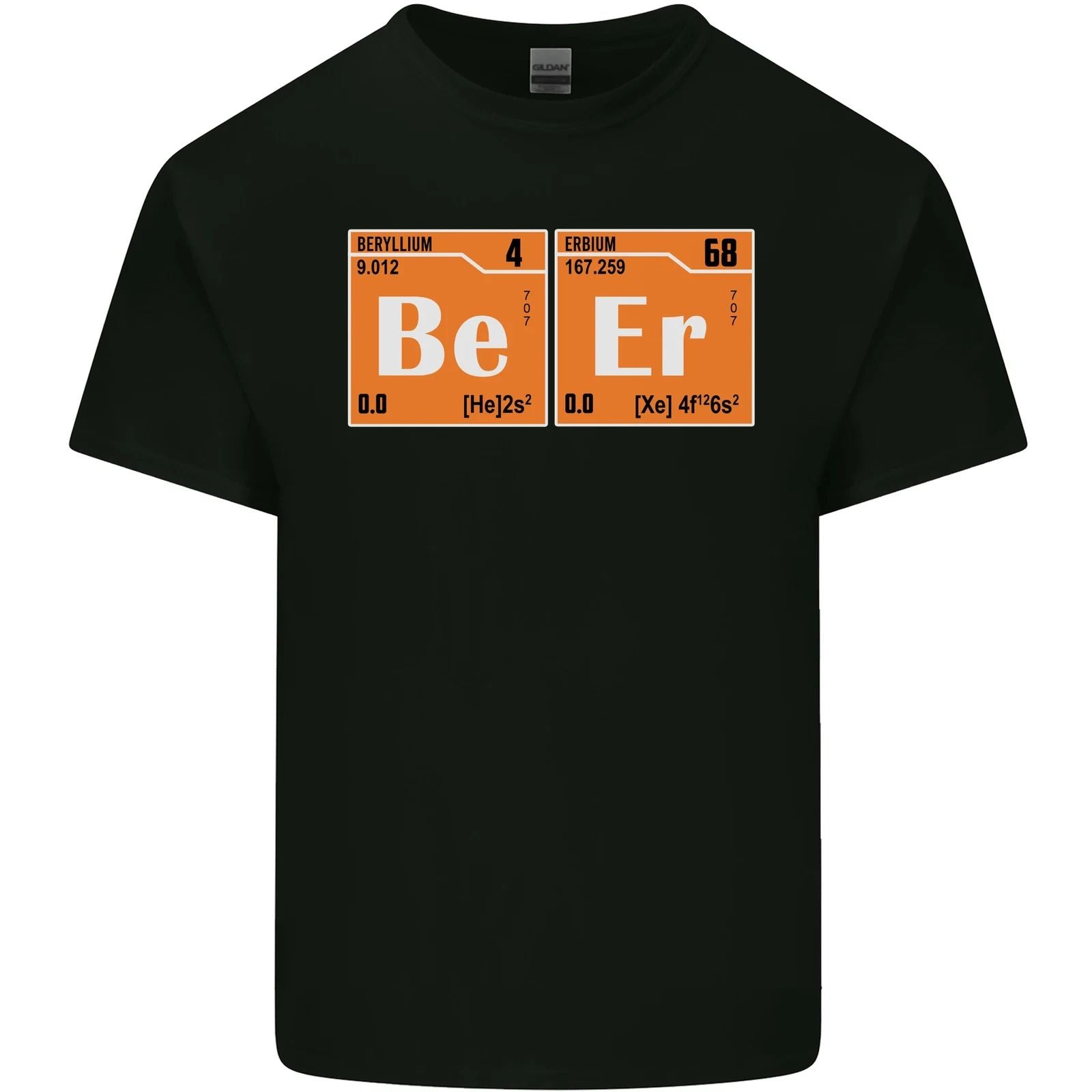 Beer Periodic Table Chemistry Geek Funny Mens Cotton T-Shirt Tee Top