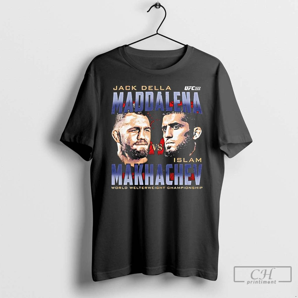 Premium Ufc 322 Della Maddalena Vs Makhachev Heads Vintage T Shirts
