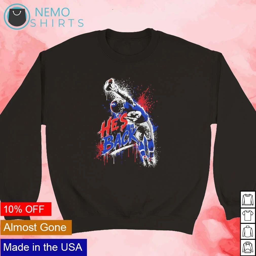 Marshall Green He’s Back New York Giants shirt