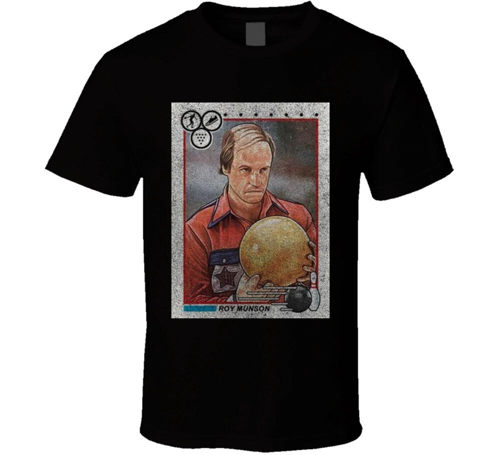 Roy Munson Vintage Retro Sports Trading Card Distressed Look T Shirt