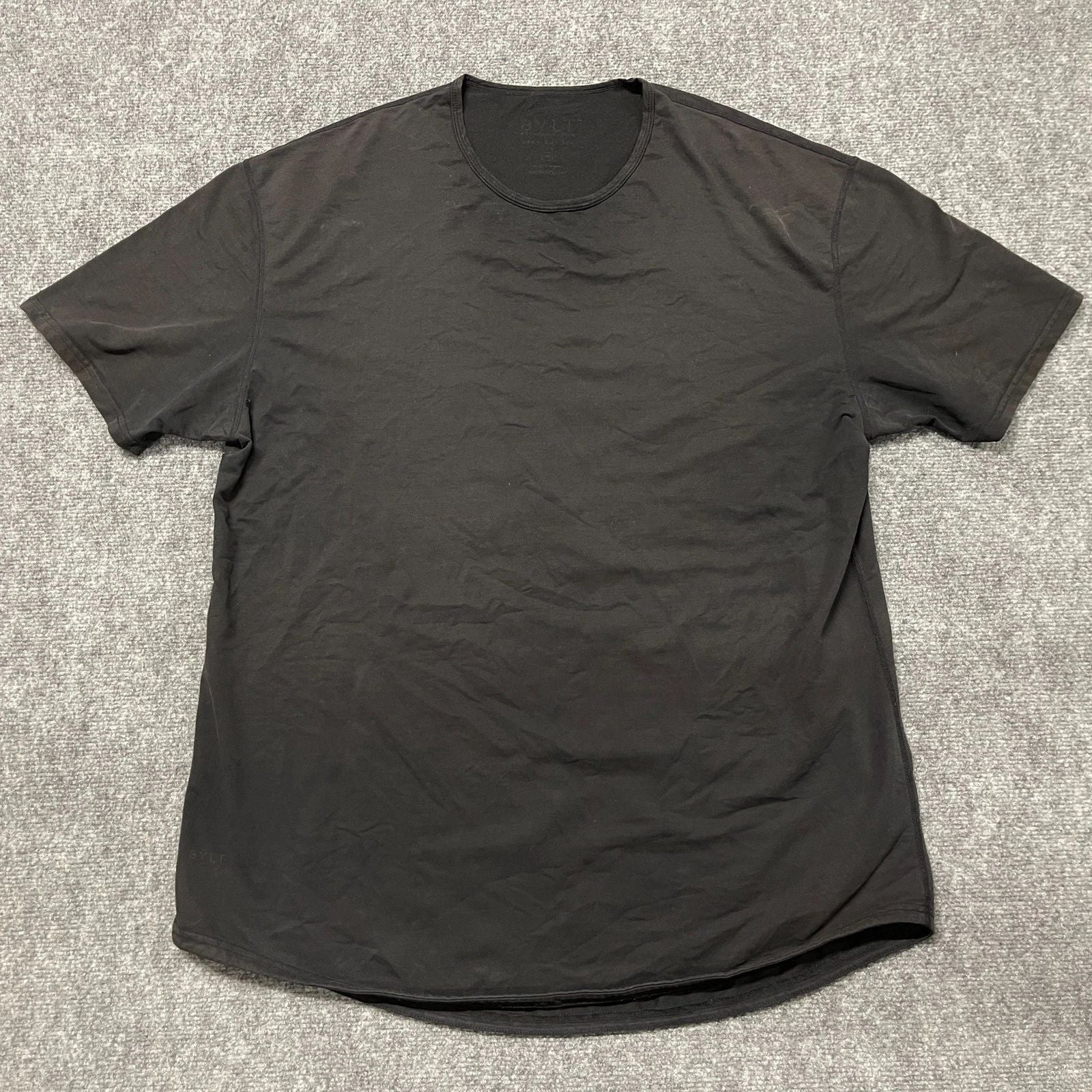 BYLT Premium Basics T Shirt Men 2XL Black Cotton Casual All Day Comfort Workwear