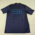 Hurley T Shirt Mens Medium Navy Blue Dri Fit Athletic Surf Performance