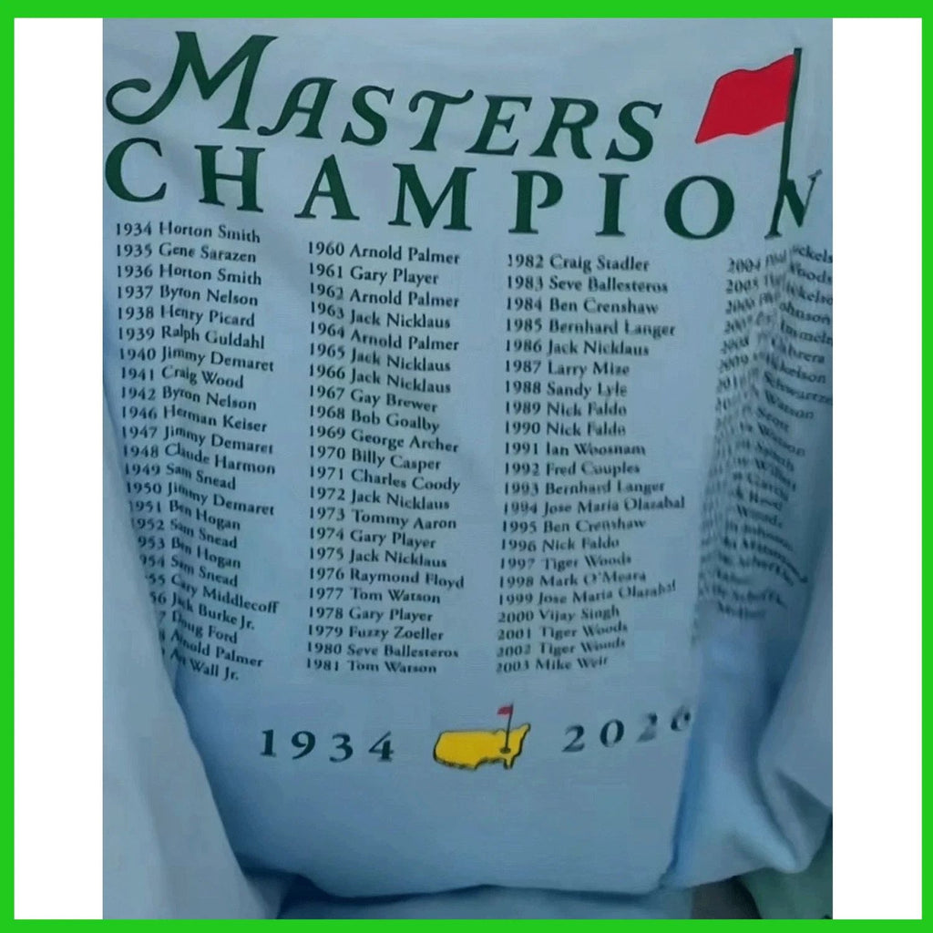 SALE 30% - 2026 Augusta National Masters Champions All Winners 2-sided T shirt