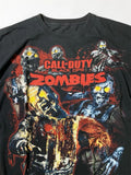 Vintage Call Of Duty Black Ops Zombies Game Promo T-Shirt Y2K Size 2XL