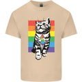 LGBT Cat Gay Pride Day Awareness Mens Cotton T-Shirt Tee Top