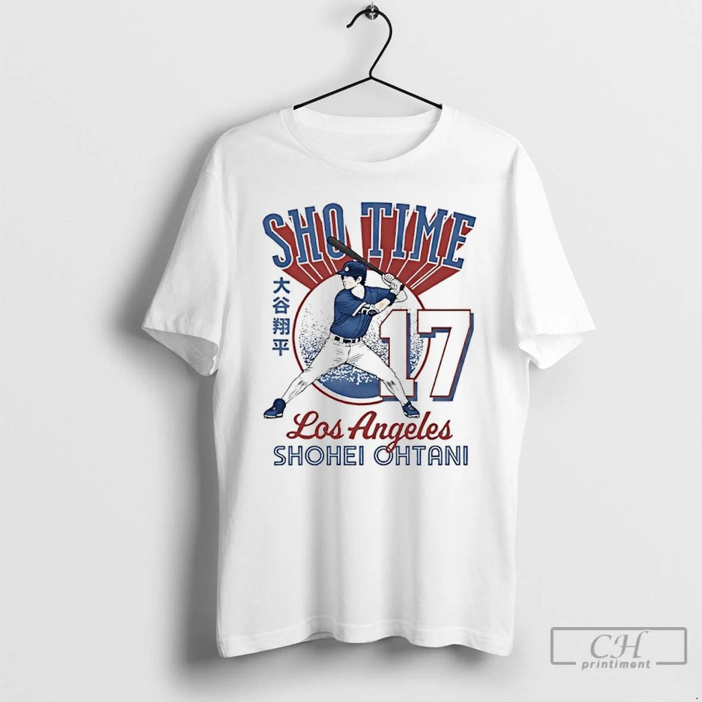 Classic Shohei Ohtani Sho Time Los Angeles Dodgers T Shirts