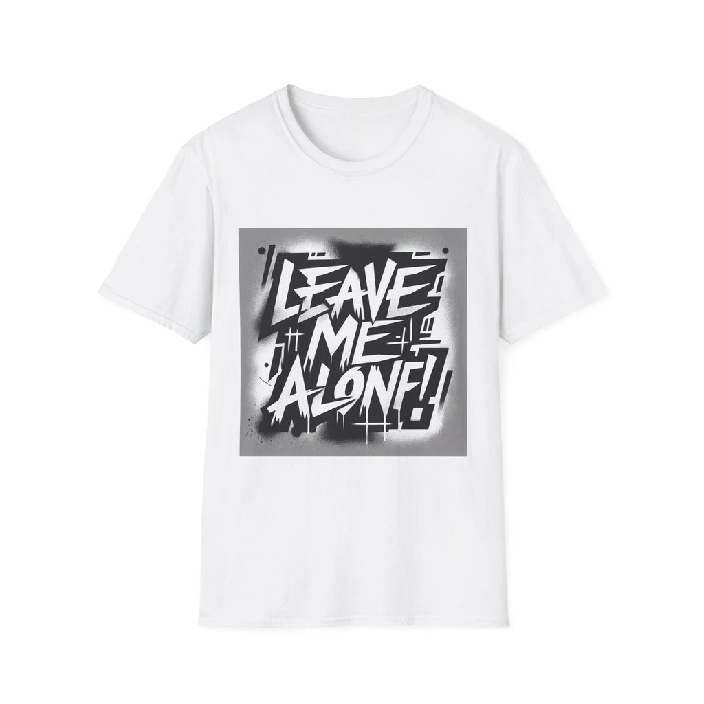 Graphic Tee 'Leave Me Alone!' Motivational Quote, Casual Wear