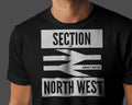 SECTION NORTH WEST Away Days T-Shirt | Dunfermline The Pars Ultras | Uni Organic