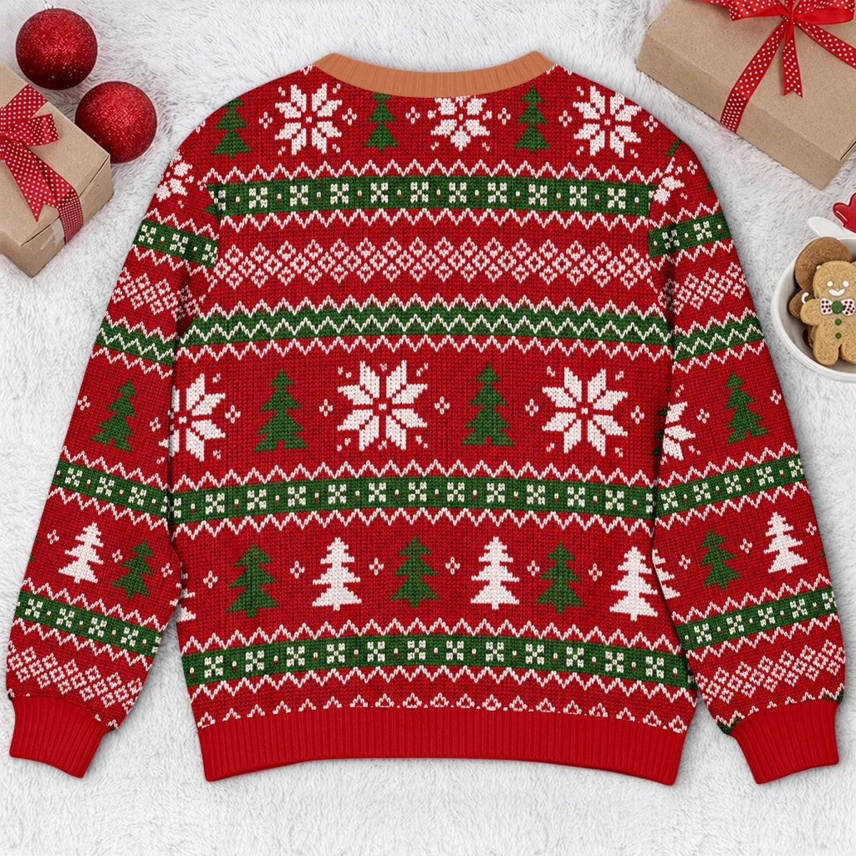Custom Funny Ugly Sweatshirt - Personalized Christmas Birthday Gifts For Men - Light Up The Holiday Party