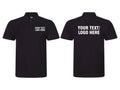 Personalised Polo Shirt Printed Your Text Logo Here Short Sleeve Workwear T Tops