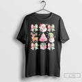 Classic Christmas Tree Santa Deer Snowman Bows Cute T Shirts