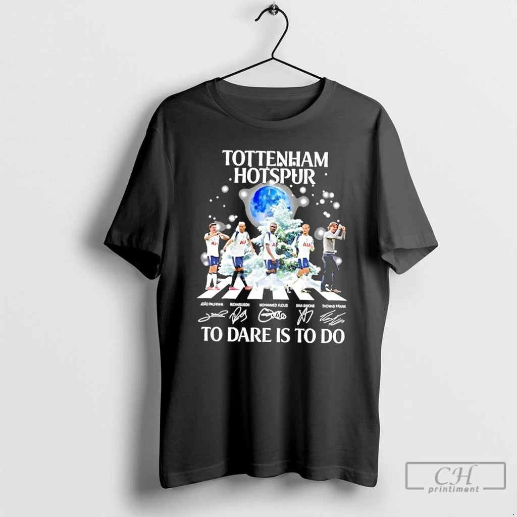 Classic Tottenham Hotspur Thomas Frank And Players Abbey Road To Dare Is To Do