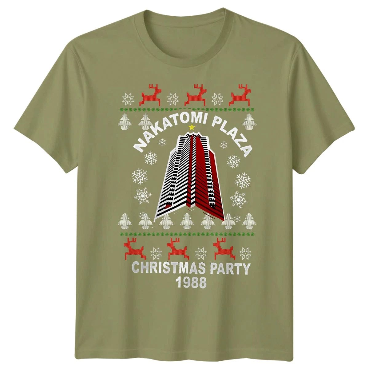 Nakatomi Plaza Christmas Party 1988 T-Shirt Xmas Retro Vintage Men Women Tee #5