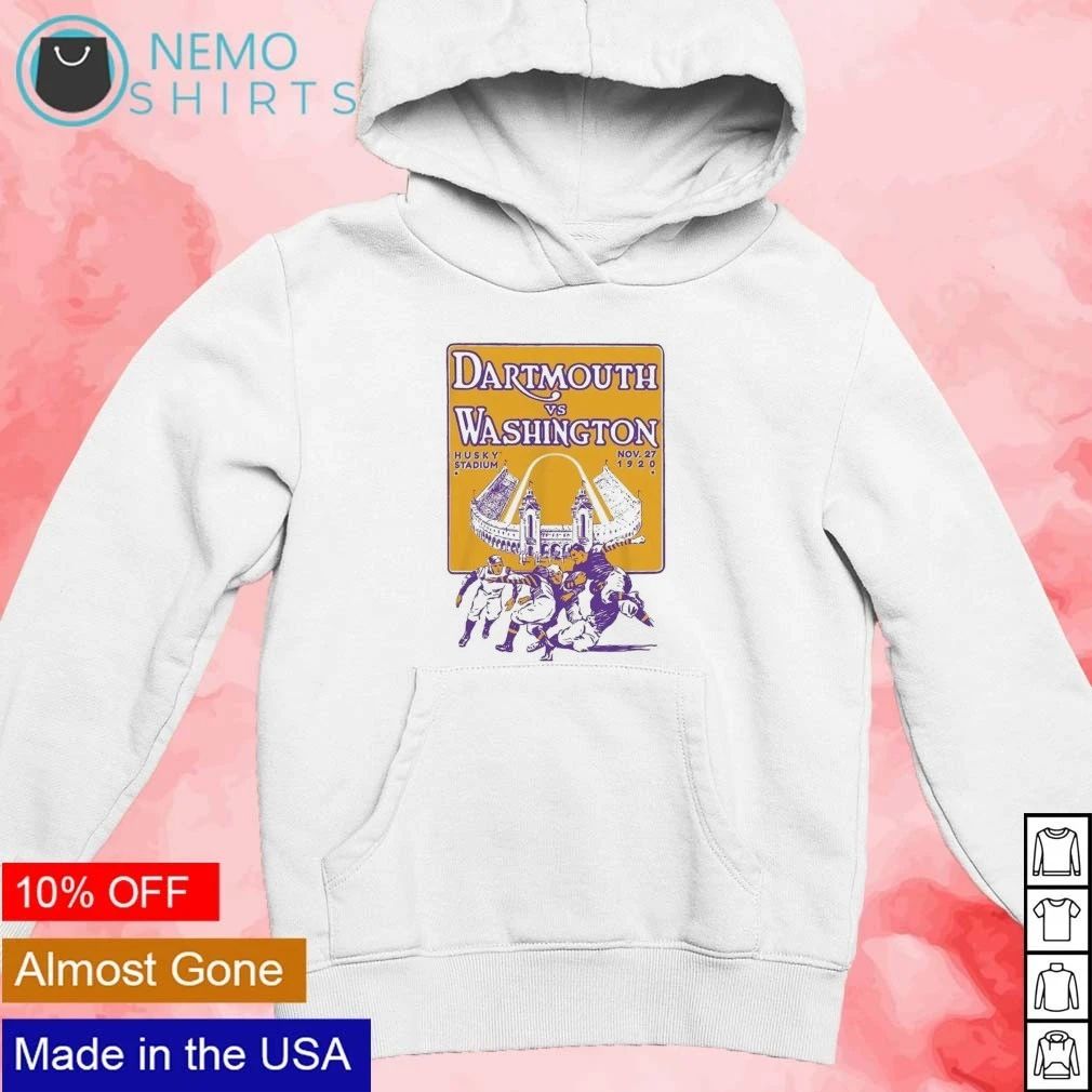 Vintage Dartmouth vs Washington Husky Stadium 1920 Football Matchup shirt