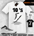 Tee Shirt Matching AJ 10 OG Steel 2025 Match Sneaker Shoe Dripping 10s T-Shirt