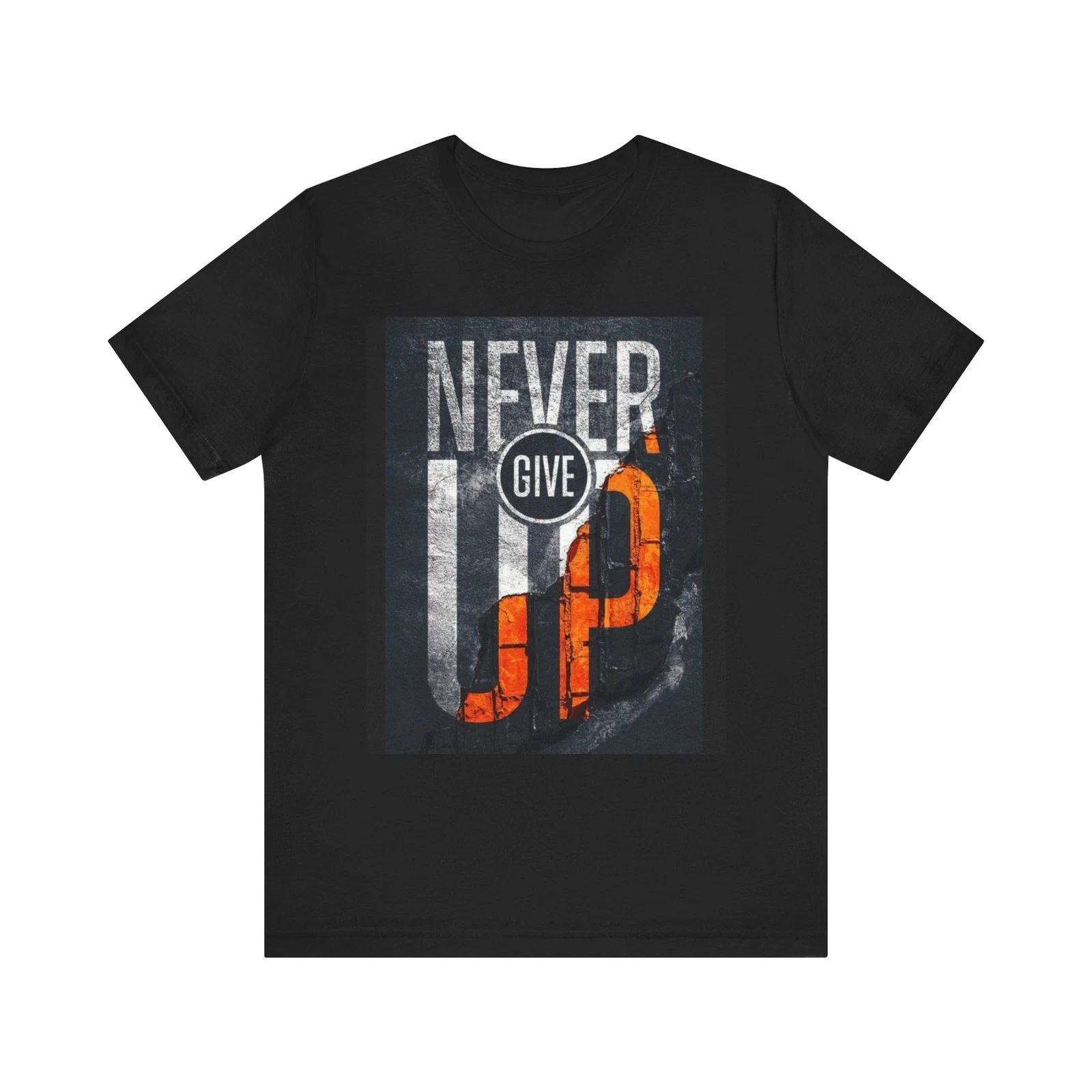 Never Give Up / Grind Hustle Execution Tee | Motivational Typography T-Shirt