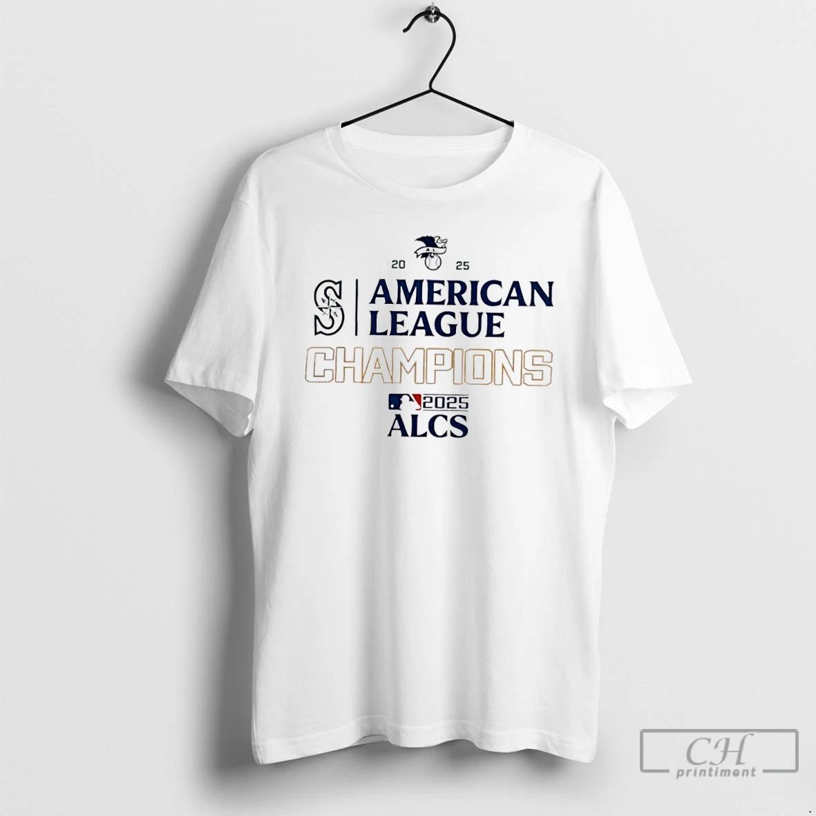 Classic Seattle Mariners Fanatics 2025 American League Champions Locker Room T Shirts