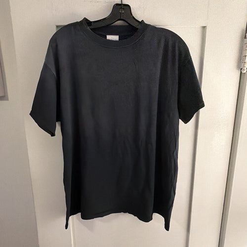 Akimbo T Shirt Dyed Vintage Dark Navy Almost Black-Potassium Sprayed Size Large