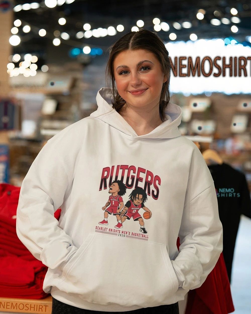Famah Toure and Dyzier Carter Rutgers Scarlet Knights Men’s Basketball 2026 shirt