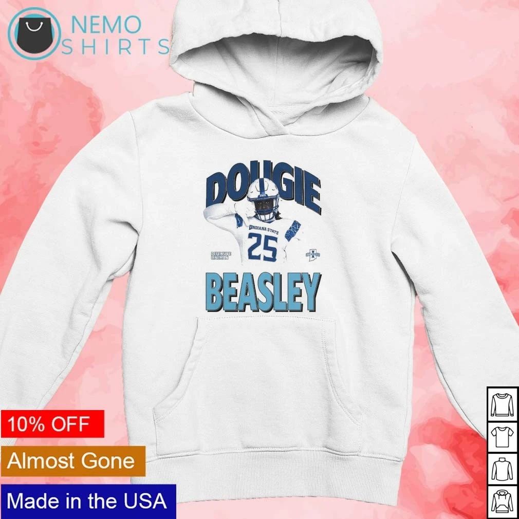 Dougie Beasley Indiana State Sycamores No 25 Defensive Lineman shirt