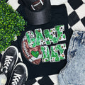 Green Football Leopard & Sequin Tee
