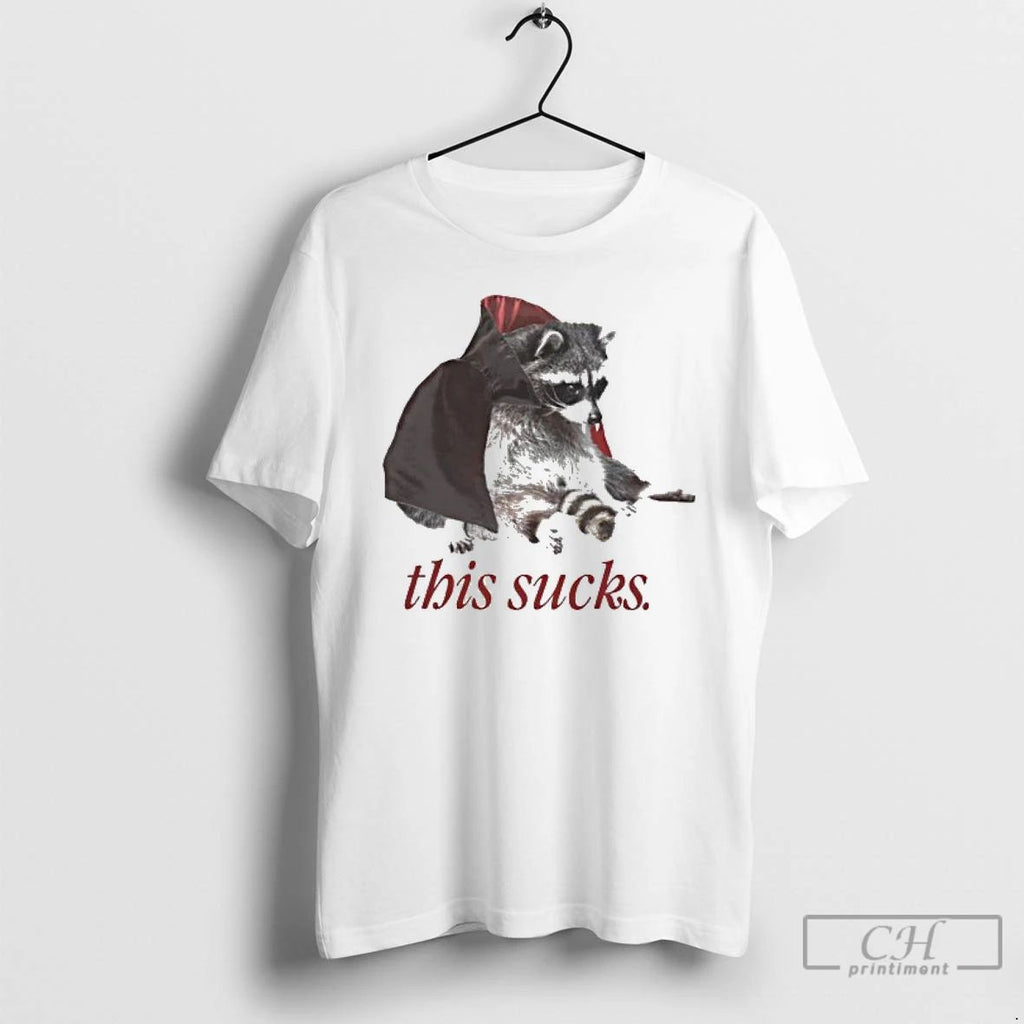 Classic This Sucks Halloween Vampire Raccoon T Shirts