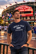 Wrigley Field Chicago Soft Style Navy Blue T-Shirt