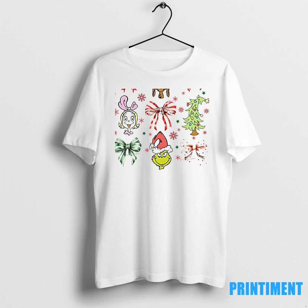 Grinchmas Coquette Bow Christmas Season Merry Christmas 2025 Tshirts Sweater
