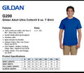 Gillian Mens Short Sleeves Heavy Weight Cotton 6 oz S-5XLT T-Shirt M-G200