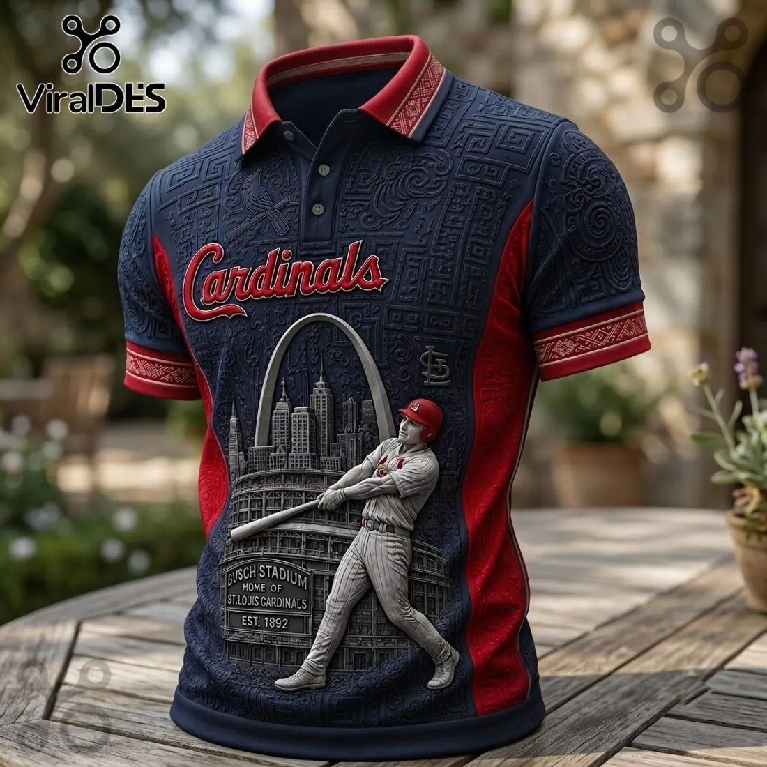 St. Louis Cardinals Busch Stadium Polo Shirt