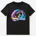 Bright And Colorful Space Surfing Paddleboarding Graphic Unisex T-Shirt