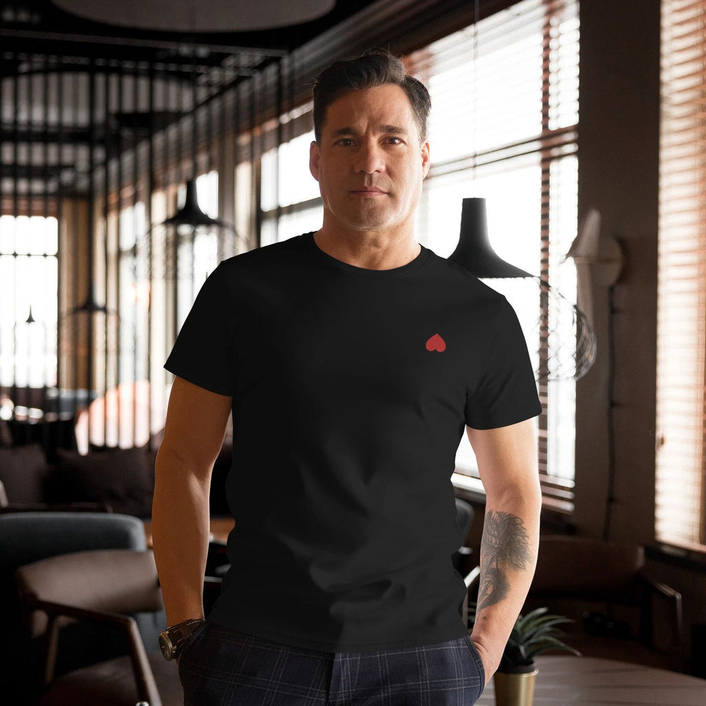 Heart upside down Men's premium cotton t-shirt