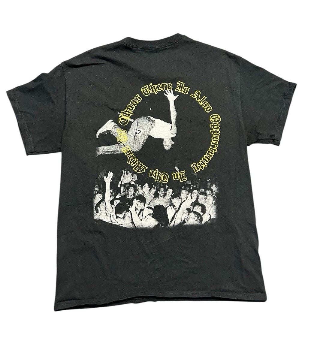 Unintended Convert Crowd Surf *Mens Large* Amidst The Chaos Black T-Shirt