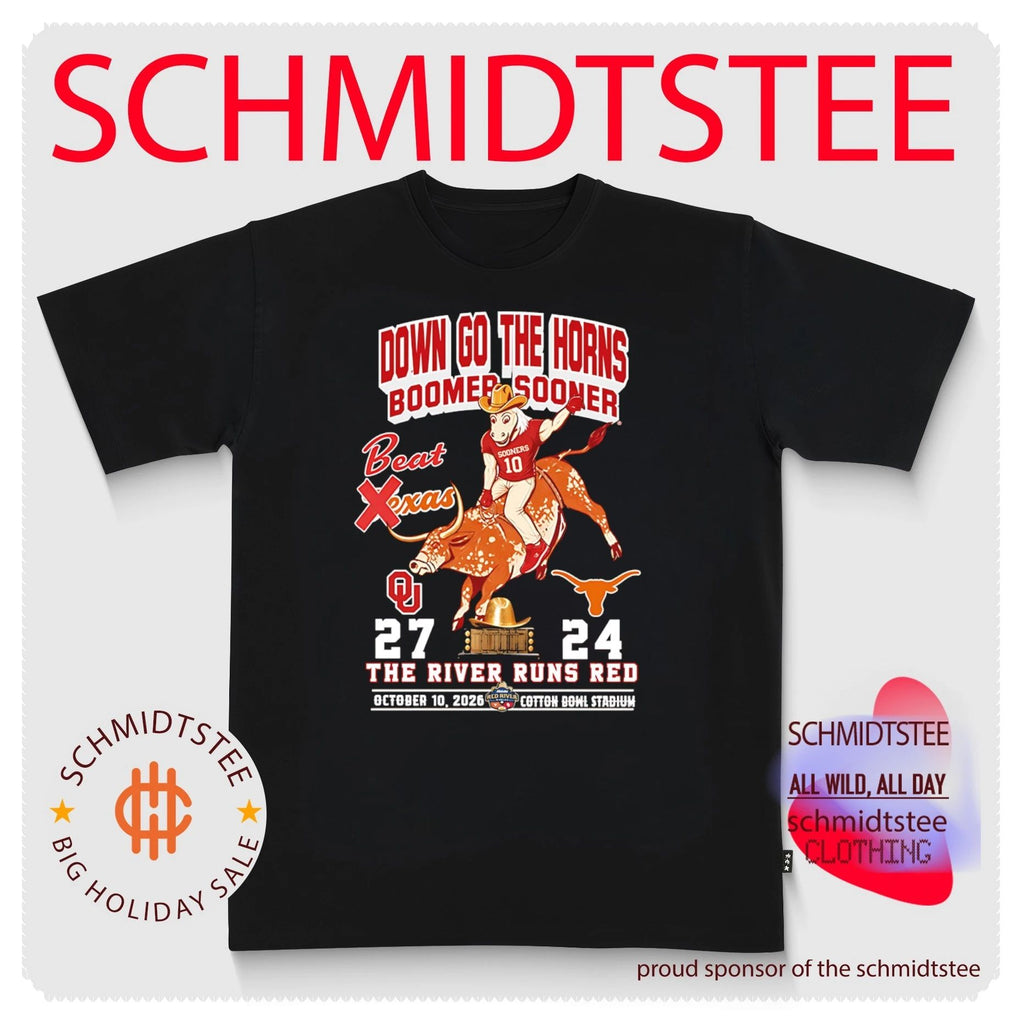 Oklahoma Sooners vs Texas Longhorn Golden Hat Trophy Champions 2026 down go the horns Boomer Sooners shirt