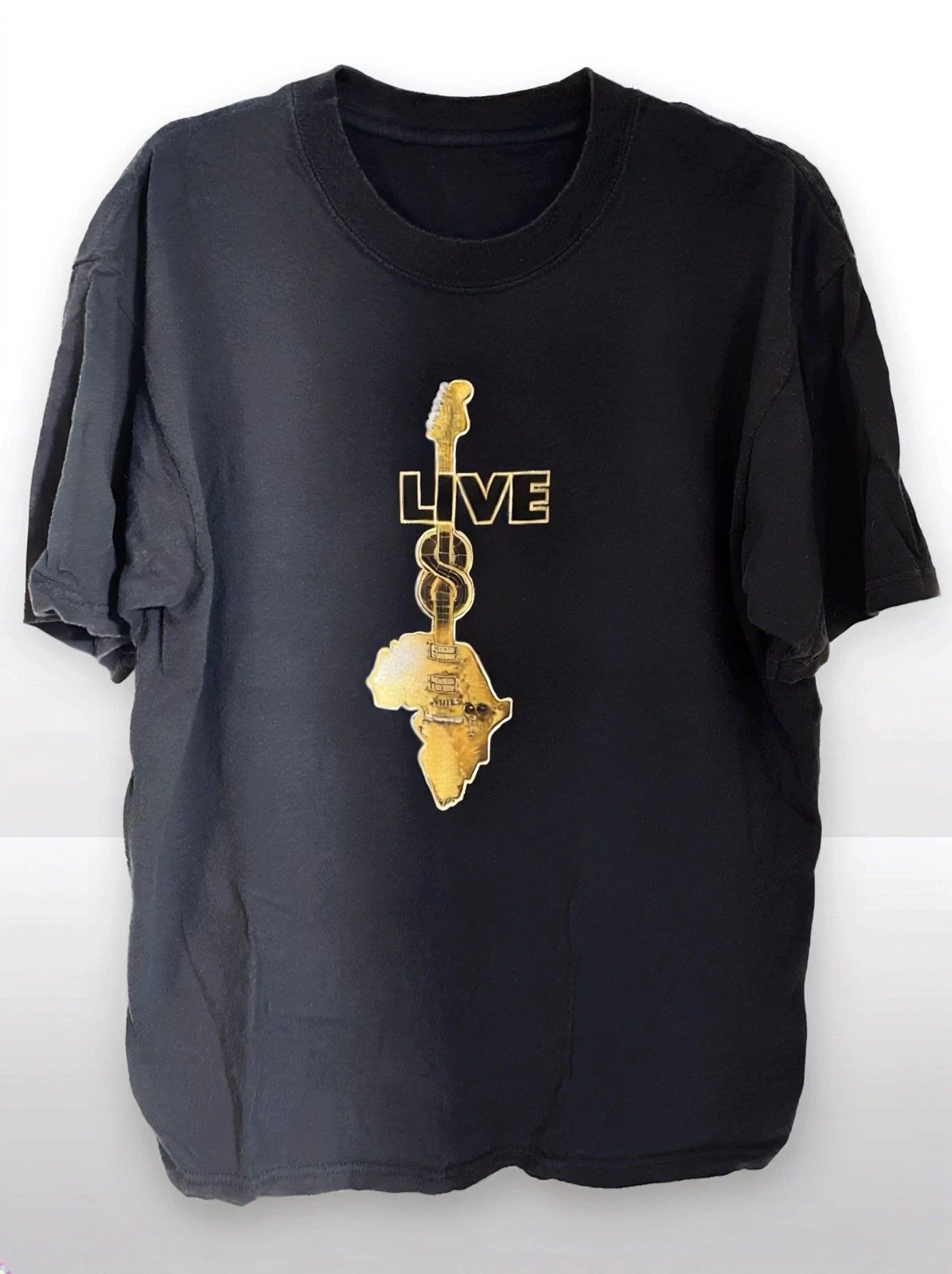 Vintage 2005 Live 8 Hyde Park Tee L Guitar Africa This Shirt Changes The World