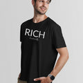 RICH-EMOTIONALLY UnisexTshirt-Simple Minimal Printed One Liner