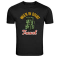 When In Doubt Travel Backpack Adventure Graphic T-Shirt