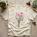 Vintage Flower Boho Comfort Tee Soft Style Design