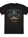 Vintage 1980s Rock Band Graphic Men's T-Shirt Black Casual Crew Neck Tee Fan Art