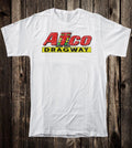 Retro Hot Rod Tee T Shirt 100% Cotton Speed Racing Drag Race Atco Dragway NJ