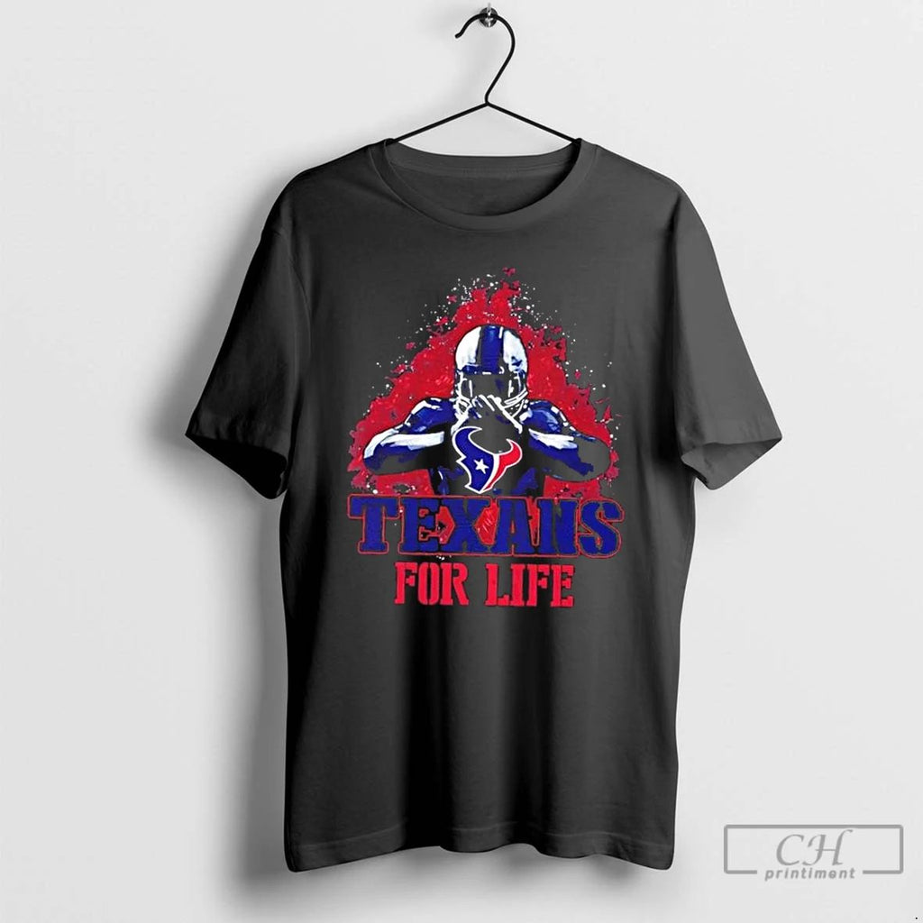 Premium Houston Texans Football For Life T Shirts