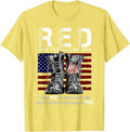 R.E.D Friday Military Remember Everyone Deployed Unisex-Adults US Flag T-Shirt