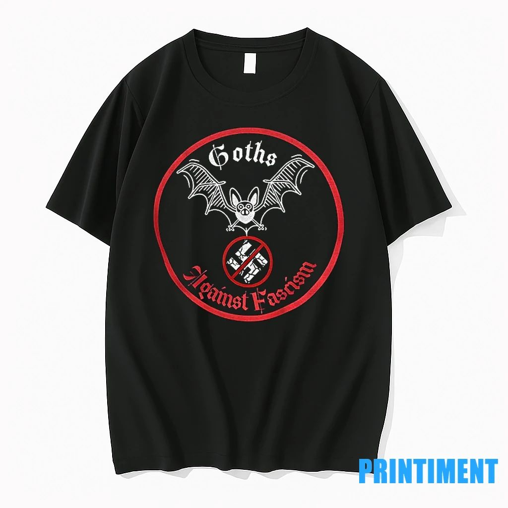 Goths Against Fascism Bat Nazi Logo Tshirts Sweater