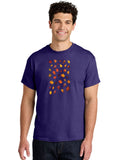Falling-Leaves-5 Mens Graphic Tee, 100% Cotton, Casual Summer Wear